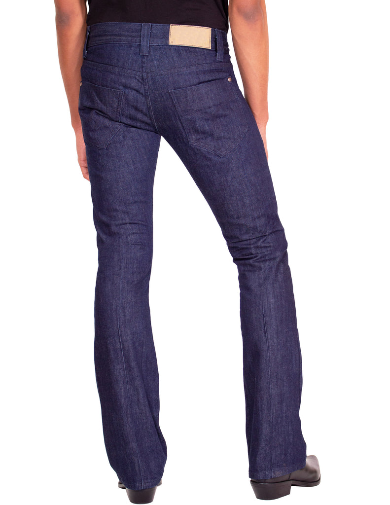 Men’s Flared Jeans Hendix – Rinse Wash, Japanese Denim, Made in USA