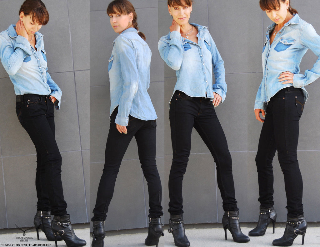 Black Skinny Jeans - Cecila (Double Black Wash)