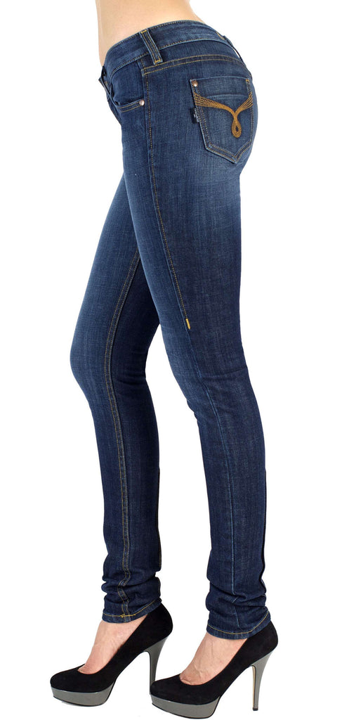 Women's Skinny Jeans - Cecila (Dark Moon Wash)