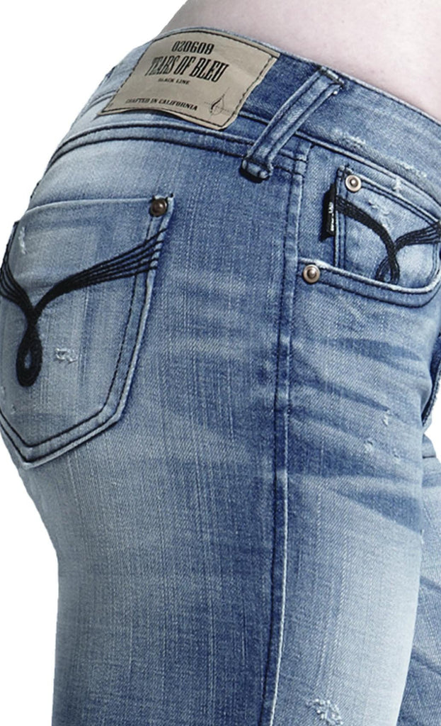 Cecila Skinny Fit Jeans - Skinny Denim Jeans. (As worn by Selena Gomez) - (Galaxy Light Wash)