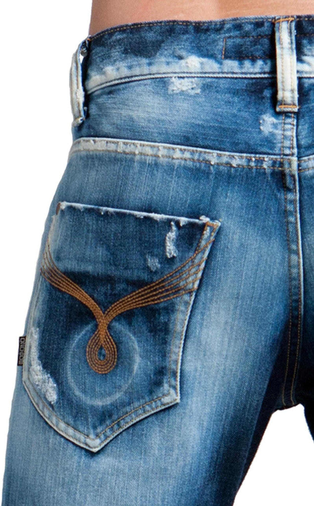 Men's Bleached Skinny Jeans - (Slim skinny Fit)