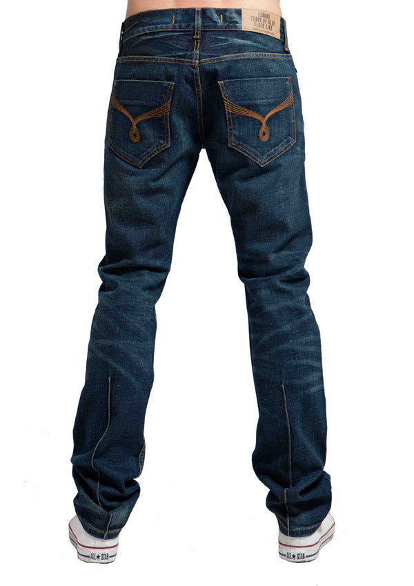 Men's Straight Jean's, Miles - Atom Wash