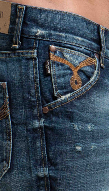 Men's Straight Jean's, Miles - Crator Wash