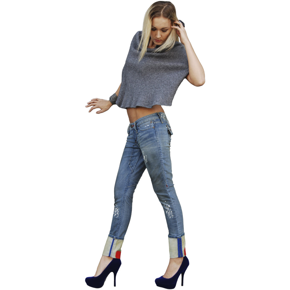 Chloe Skinny Turn-Up Jean - Double Star-3