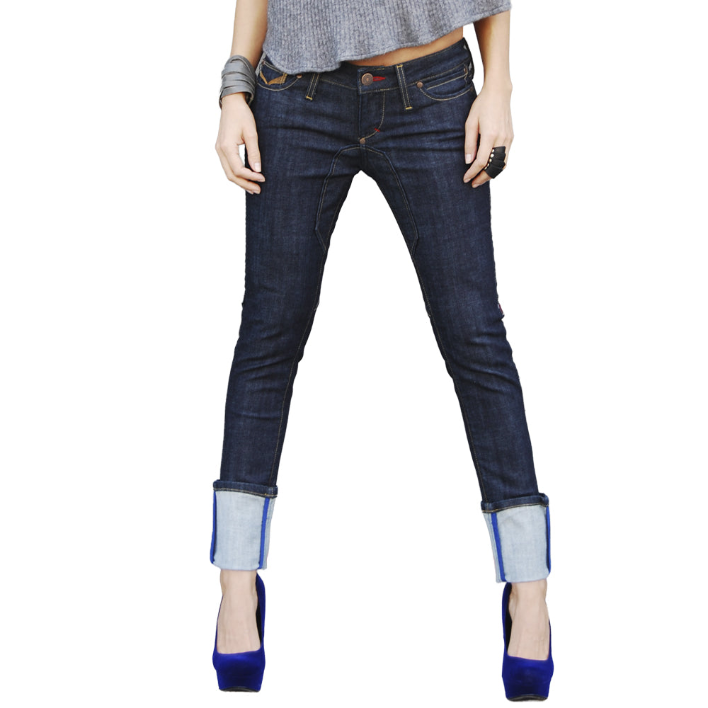 Chloe Skinny Turn-Up Jean - Rinse
