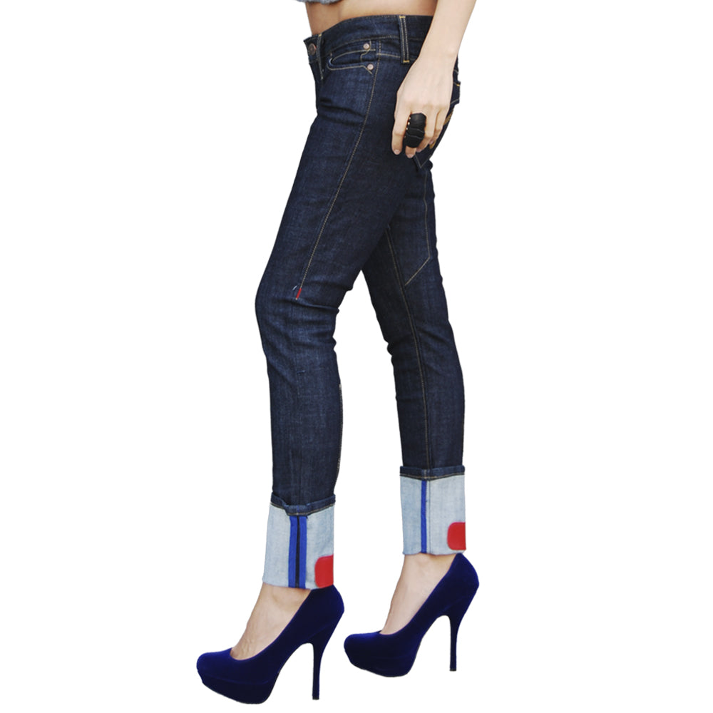 Chloe Skinny Turn-Up Jean - Rinse-5