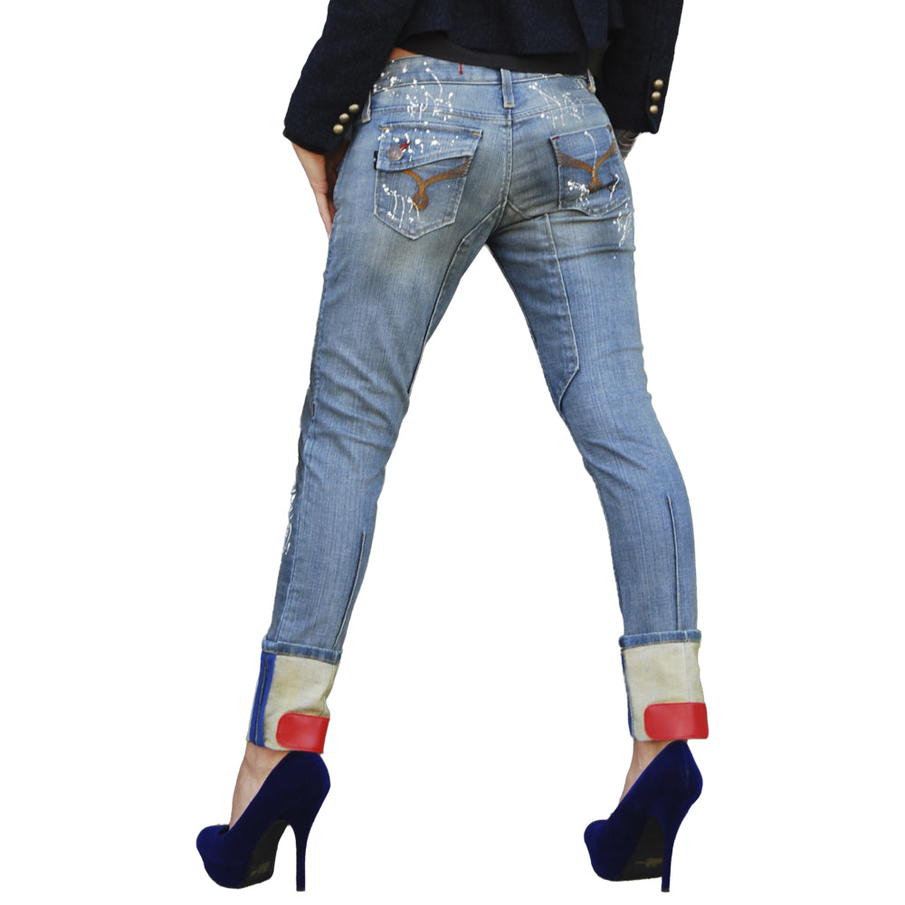Chloe Skinny Turn-Up Jean - Double Star-2