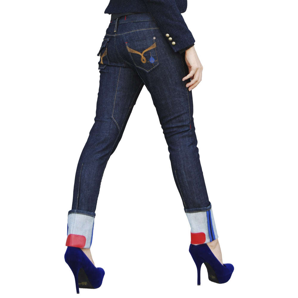 Chloe Skinny Turn-Up Jean - Rinse-2