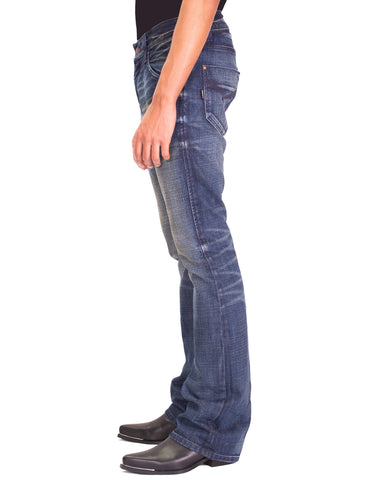 Men’s Flared Jeans Hendrix – Vintage Atom Wash, Japanese Denim, Made in USA