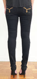 DISTRESSED SKINNY BLACK JEAN -WOMEN'S