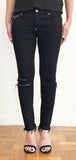 DISTRESSED SKINNY BLACK JEAN -WOMEN'S