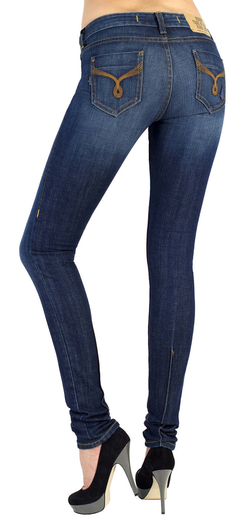 Women's Skinny Jeans -  Cecila (Dark Moon Wash)