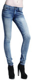Cecila Skinny Fit Jeans - Skinny Denim Jeans. (As worn by Selena Gomez) - (Galaxy Light Wash)