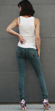 Color Skinny Jean's, Color Denim ( Green Color Skinny Fit Jean's )