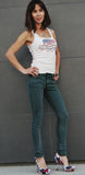 Color Skinny Jean's, Color Denim ( Green Color Skinny Fit Jean's )