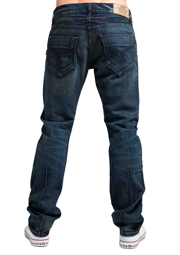 Men's Straight Jean's, Miles  - Blue Atom