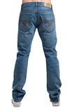 Men's Straight Jean's, Miles  - Meteor Wash