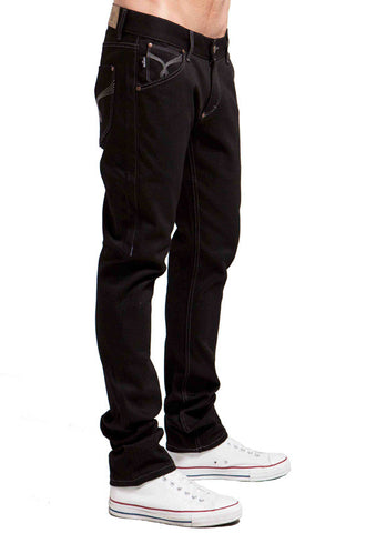 Men's Slim Skinny Jeans - Lennon (Double Black Denim)
