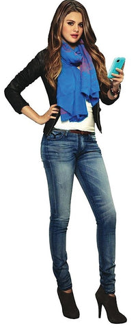 Cecila Skinny Fit Jeans - Skinny Denim Jeans. (As worn by Selena Gomez) - (Galaxy Light Wash)
