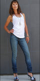 Skinny Jeans, USA Denim - Skinny Denim Jeans, (Venus Wash)