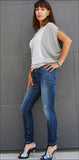 Cecila Skinny Fit Jeans - Skinny Denim Jeans.  (Vintage Wash)
