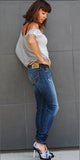 Cecila Skinny Fit Jeans - Skinny Denim Jeans.  (Vintage Wash)