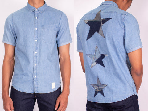 MEN'S DENIM SHIRT - 
